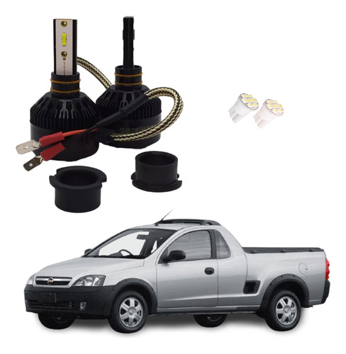 Kit Lâmpadas Tech One 8000k Farol Milha Montana 2012 2013