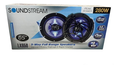 Bocinas 6.5 Para Puertas  Soundstream Con Luz Led Lx650 280w