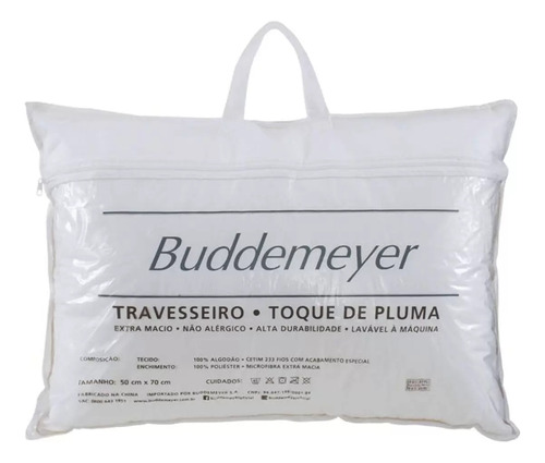 Travesseiro Buddemeyer Toque De Pluma Tradicional 50x70