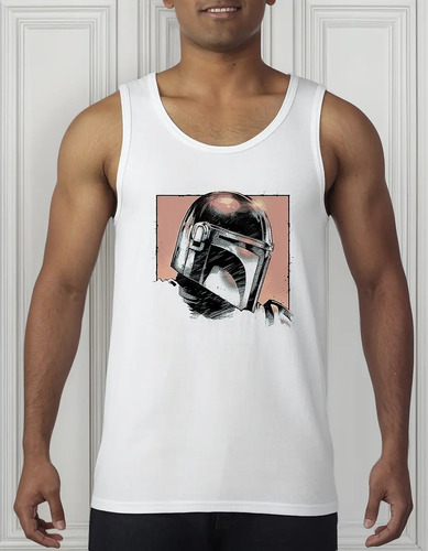 Playera Mando The Mandalorian Casco Beskar Djarin Tanktop | Meses sin interés