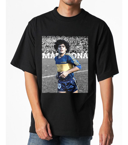 Remera Maradona Algodon Diseños Mandale Percha
