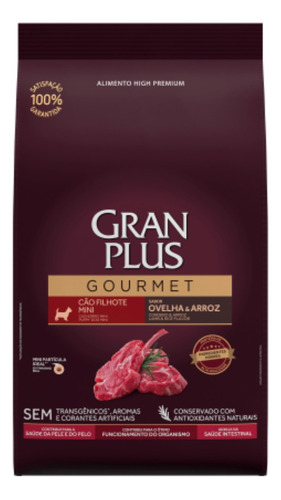 Gran Plus Gourmet Ração Para Cães Filhotes Mini 10,1kg