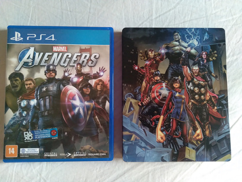 Marvel's Avengers + Steelbook - Ps4 - Físico - Vingadores