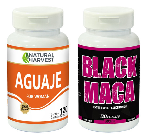 Aguaje 240 Cápsulas + Maca Negra 240 Cápsulas