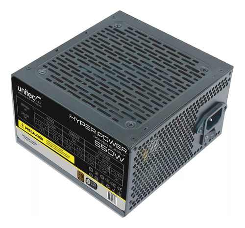 Fuente De Poder De 550 Watts Reales Unitec Bronce