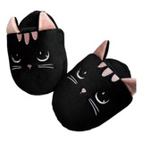 Pantuflon Animado Gatito Negro