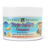 Nordic Naturals Gomitas Nordic Omega-3, Mandarina, 60 Gomita