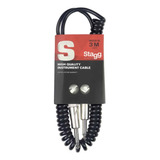 Cable Stagg De Instrumento Espiral 3 Metros Plug A Plug Sgcc