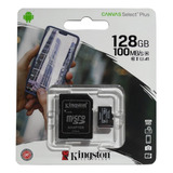 Memoria Kingston Canvas 128gb Clase 10 100mb/s