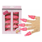 Pack 10 Pinzas Para Quita Esmalte Permanente O Uñas Gel