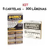 Lâmina Barbex Platinum- 5 Cartelas C/ 300 Unidades Total