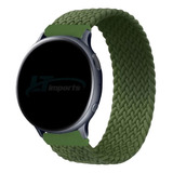 Pulseira 20mm Nylon Compatível Com Galaxy Watch 3 41mm Cor Verde [tam. P] (pulso 175 Até 185mm)