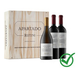 Caja Vino Rutini Apartado X 3 - Madera - Regalo Empresarial