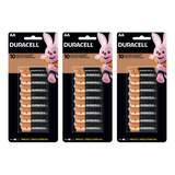 Pilha Aa Duracell Alcalina 48 Unidades Para Controle Remoto