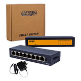 Switch Hub 8 Portas Haiz Hz1008gb Gigabit 10/100/1000 Mbps