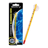 Termometro De Vidrio Con Sopapa Acuario Pecera Peces Boyu Color Amarillo #bt02