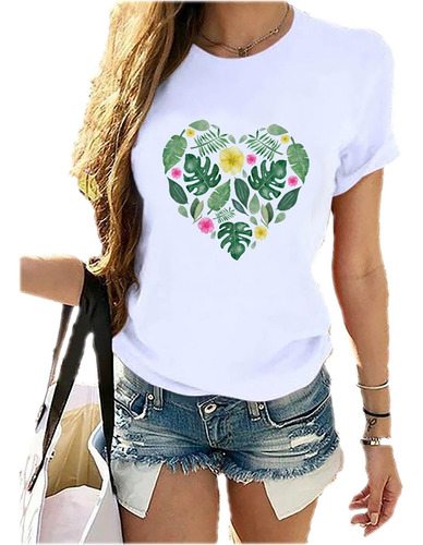 Remera Dama Mujer Cactus Corazón Love Rocas Cactáceas #07