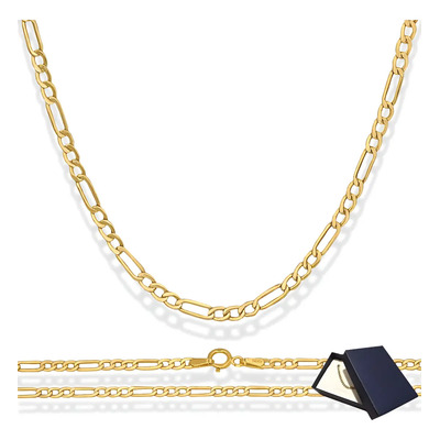 Cadena Figaro 3x1 Italy 2.8mm 14k 14 Kilates 60cm Hombre Oro 14k 14 Kilates Italy Italiano Mujer Dama Niña Regalo Novia Mujer Oro Italiano 14k Moon Rock Cadena Oro Italy 14 Kilates 14 Quilates | Envío gratis