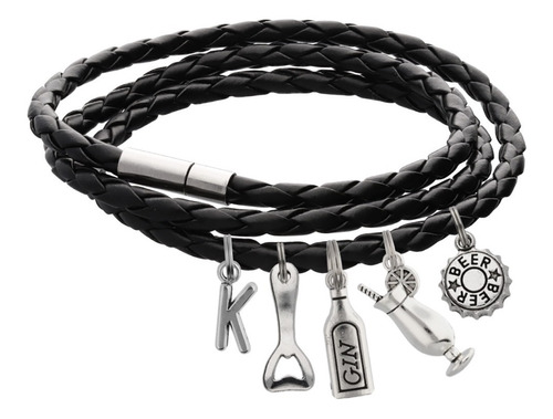 Pulsera Bartender Barman Dije Destapador Cerveza Gin Letra