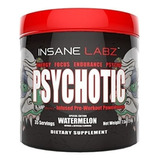 Suplemento En Polvo Insane Labz  Psychotic Psychotic Blend Sabor Sandía En Pote De 214g