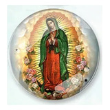 Chapita Metálica La Virgen De Guadalupe Alfiler Religioso 
