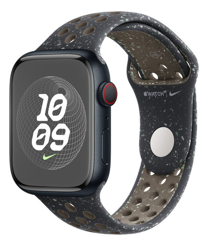 Apple Watch Series 8 45mm Black Nike Band Midnight Aluminio