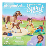 Playmobil Spirit - Pru Com Cavalo E Potro 70122