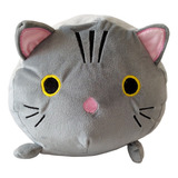 Almohada Peluche Regalo Esponjoso Kawaii Suave Gatito Gris