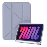 Funda Silicona Para iPad Mini 6 8.3 2021 Con Porta Lápices