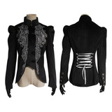 Gothic Black Velvet Steampunk Costume