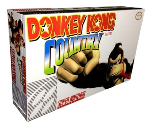 Caixa Porta Cartuchos Super Nintendo Donkey Kong 
