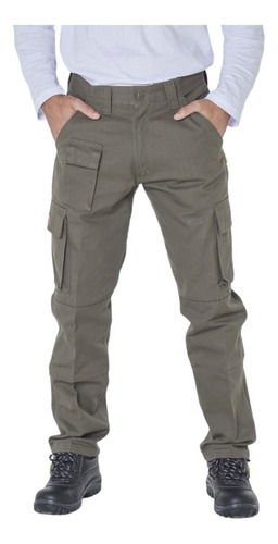 Pantalón Cargo Verde Hombre Mujer Pampero Original 