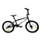 Bicicleta Bmx Aro 20 Negra Power Bike Con Pedalines