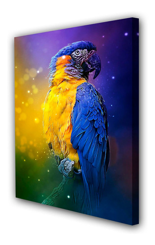 Cuadro Canvas Guacamaya Loro Pajaro Exotico M4