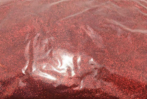 Glitter Em Pó Prata Brilho 500 Gramas - Pronta !! Cor Vermelho