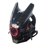 Máscara Cyberpunk Cyberpunk, Máscara Redonda Roja, Lámpara P