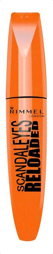 Máscara De Pestañas Rimmel Scandaleyes Reloaded 12ml Color Black