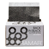 Papel Aluminio Back In Black - Framar 500 Hojas 12 X 27 Cm