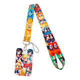 Porta Carnet Y Lanyard Sailor Moon Anime Porta Credencial