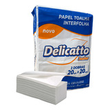 Papel Interfolha Delicatto 100% Celulose 20x20 3 Mil Folhas