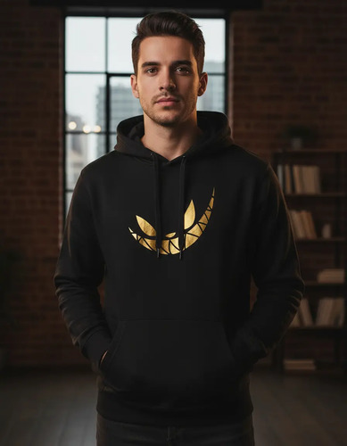 Sudadera Mad Kat, Primer Aniversario El Rubius, Dorada