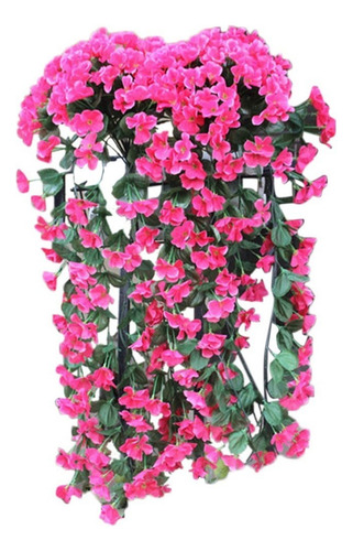 Flores Para Cortinas, Flores Artificiales Moradas De Pared,