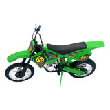 Moto De Brinquedo Miniatura Infantil Cross Realista - Verde