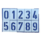 Stencil  Juego  Numeros\0a9, 6 Cms Din Schab.