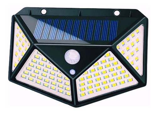 Focos Exteriores 114 Led Lampara Solar Luz Fija Tenue Sensor