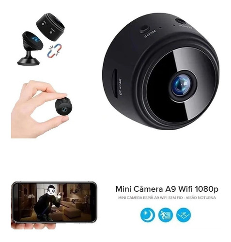 Mini Câmera Espiã Hd Imagem De Qualidade - Ver Pelo Celular