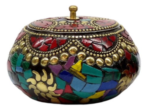 Alhajero Caja Metalica Hindú Cloisonné