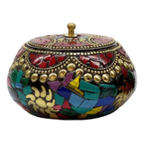 Alhajero Caja Metalica Hindú Cloisonné