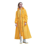 Capa Impermeable Mujer Moda Lluvia Tipo Gabardina Largo