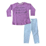 Conjunto Bebe Remera Y Calza Algodon Licra Media Estacion